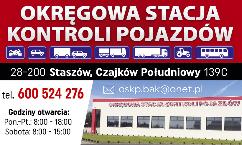 OKRĘGOWA STACJA KONTROLI POJAZDÓW Czajków Południowy 
