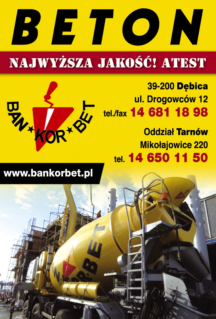 BAN-KOR-BET Dębica Beton / Najwyższa Jakość / Atest