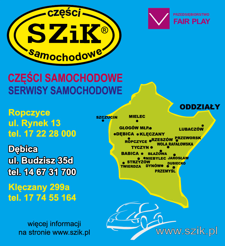 SZiK Części Samochodowe Ropczyce, Dębica, Klęczany - Serwisy Samochodowe / Części Samochodowe