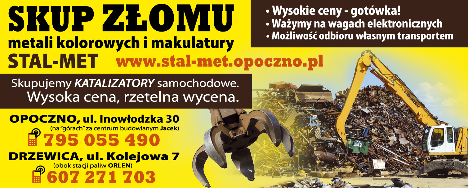 F.H.U. STAL-MET Opoczno Skup Katalizatorów Samochodowych/ Złomu/ Metali Kolorowych/ Makulatury