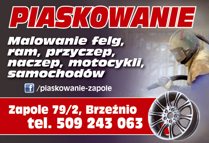 PIASKOWANIE WITROL Witold Pustelnik Zapole Piaskowanie / Malowanie Felg / Ram / Przyczep / Naczep 