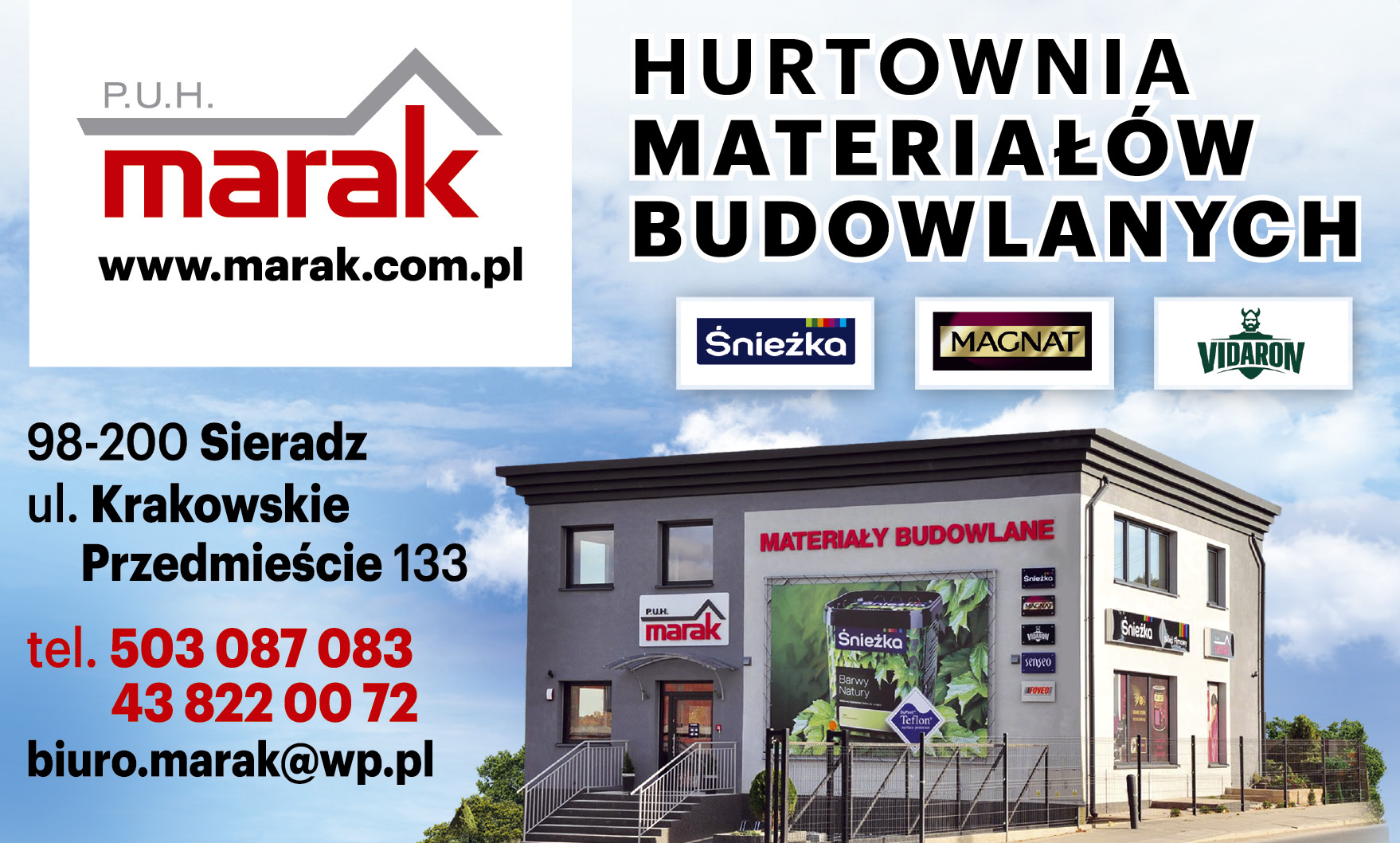 P.U.H. MARAK HURTOWNIA MATERIAŁÓW BUDOWLANYCH Sieradz 