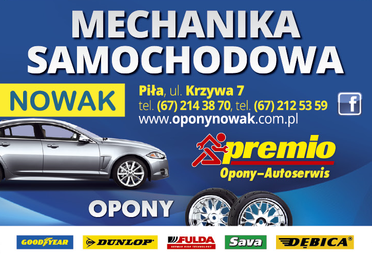 SERWIS OPONY NOWAK - PREMIO Piła Mechanika Samochodowa / Opony