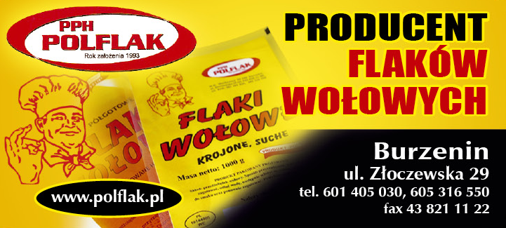 FPH "Polflak" Dorota Markowska Burzenin Producent Flaków Wołowych 