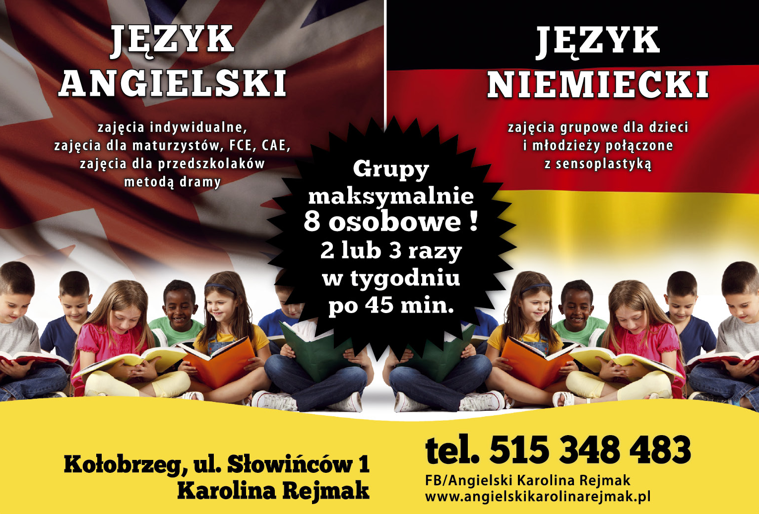 ANGIELSKI Karolina Rejmak Kołobrzeg Język Angielski / Język Niemiecki