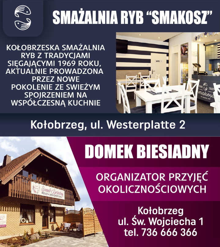 SMAŻALNIA RYB "SMAKOSZ" | DOMEK BIESIADNY Kołobrzeg