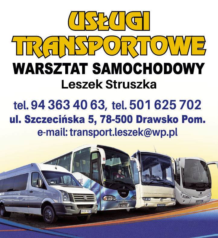 USŁUGI TRANSPORTOWE Leszek Struszka Drawsko Pomorskie Warsztat Samochodowy 
