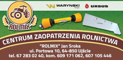 "ROLMIX" Jan Sroka Ujście CENTRUM ZAOPATRZENIA ROLNICTWA 