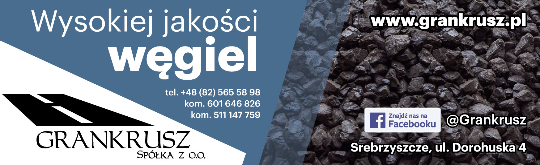 GRANKRUSZ Sp. z o.o. Srebrzyszcze Wysokiej Jakości Węgiel