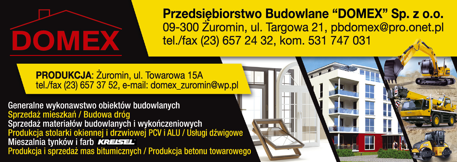 Przedsiębiorstwo Budowlane "DOMEX" Sp. z o.o. Żuromin 
