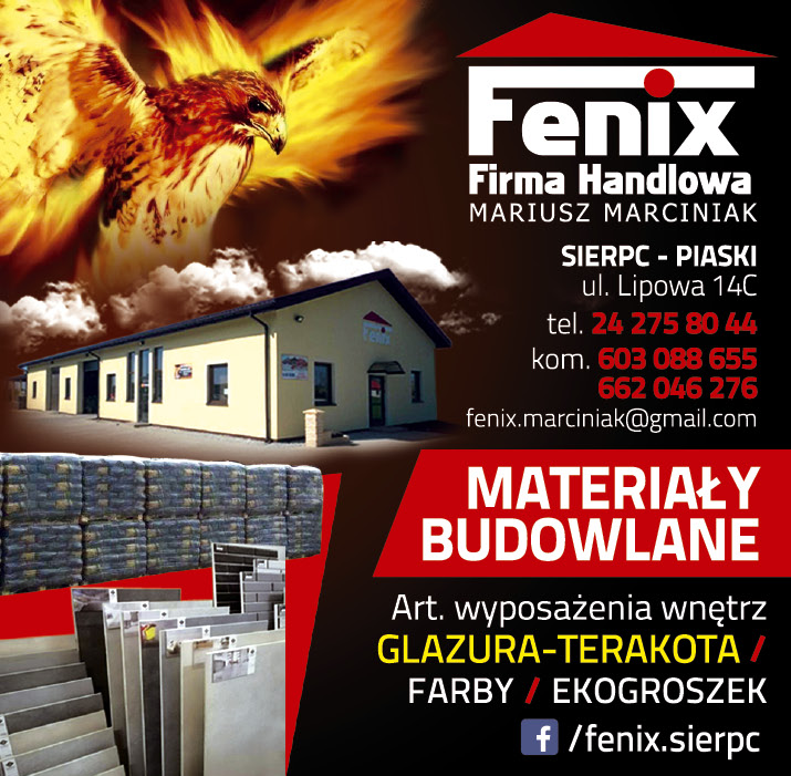 F.H. FENIX Mariusz Marciniak Piaski Materiały Budowlane / Art. Wyposażenia Wnętrz