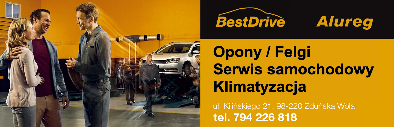 ALUREG Zduńska Wola Opony / Felgi / Serwis Samochodowy / Klimatyzacja
