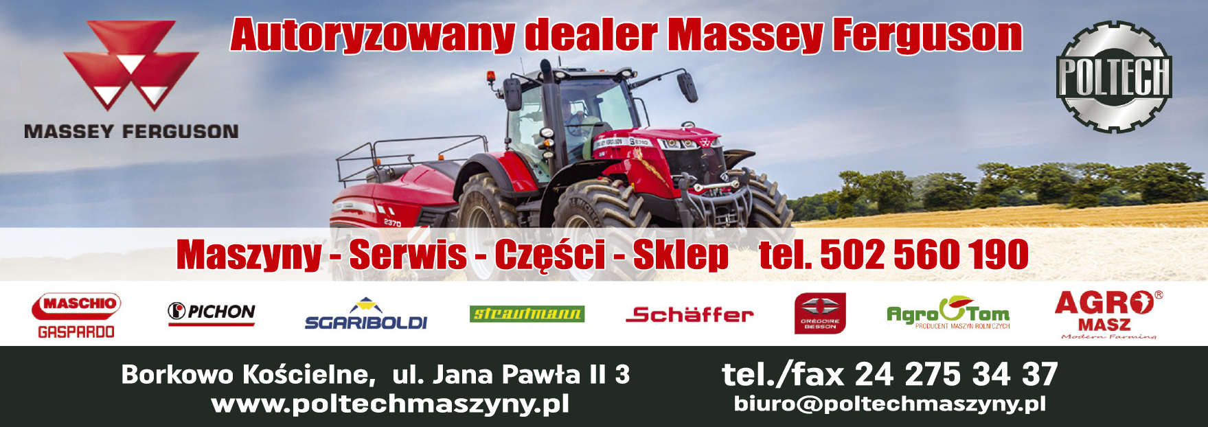 POLTECH Ciągniki i Maszyny Rolnicze Borkowo Kościelne 