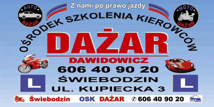 OŚRODEK SZKOLENIA KIEROWCÓW DAŻAR Świebodzin 