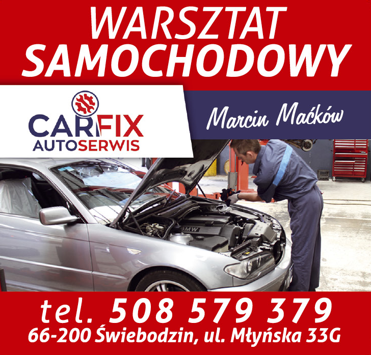 CARFIX Marcin Maćków Świebodzin Warsztat Samochodowy 