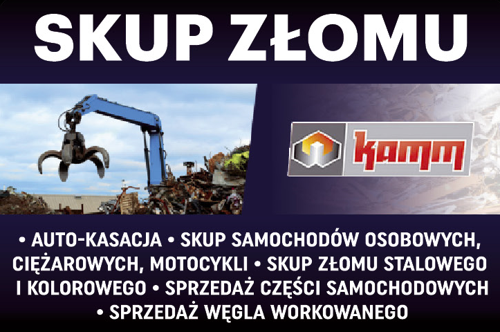 KAMM Świercze Skup Złomu / Auto-Kasacja / Skup Samochodów / Sprzedaż Części Samochodowych