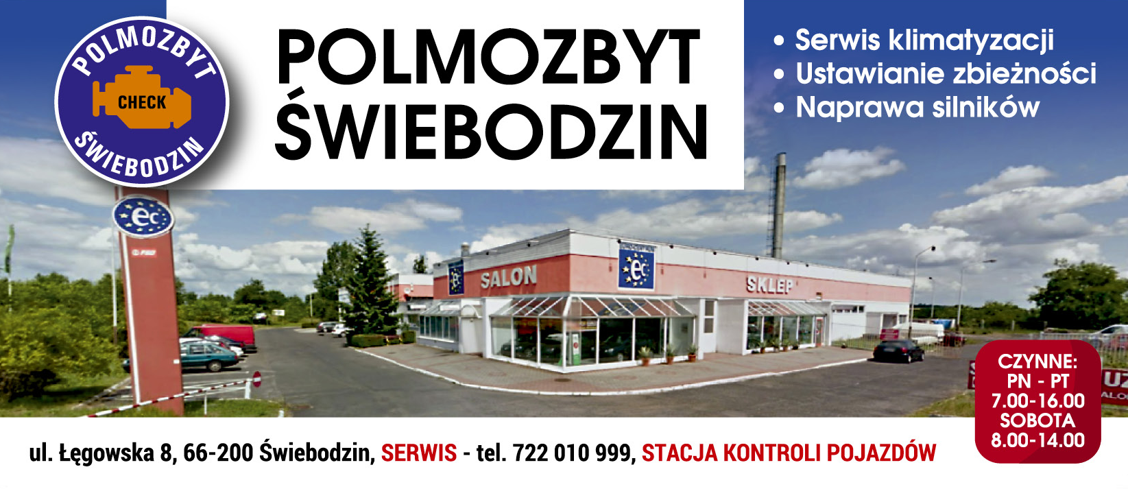 POLMOZBYT ŚWIEBODZIN Serwis Klimatyzacji / Ustawianie Zbieżności / Naprawa Silników