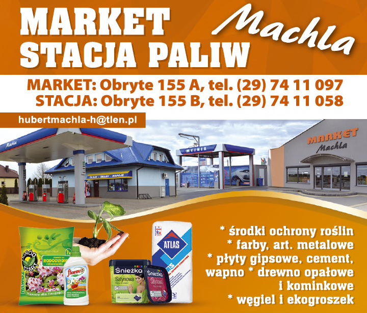 MACHLA Obryte Farby / Art. Metalowe / Węgiel i Ekogroszek / Drewno Opałowe i Kominkowe