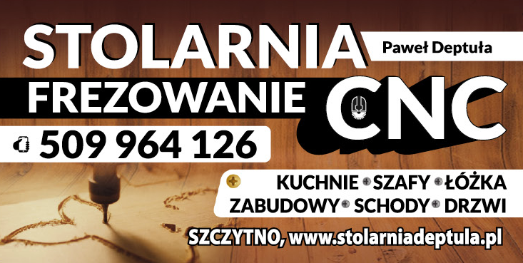 ZAKŁAD STOLARSKI Paweł Deptuła Szczytno Stolarnia / Frezowanie 