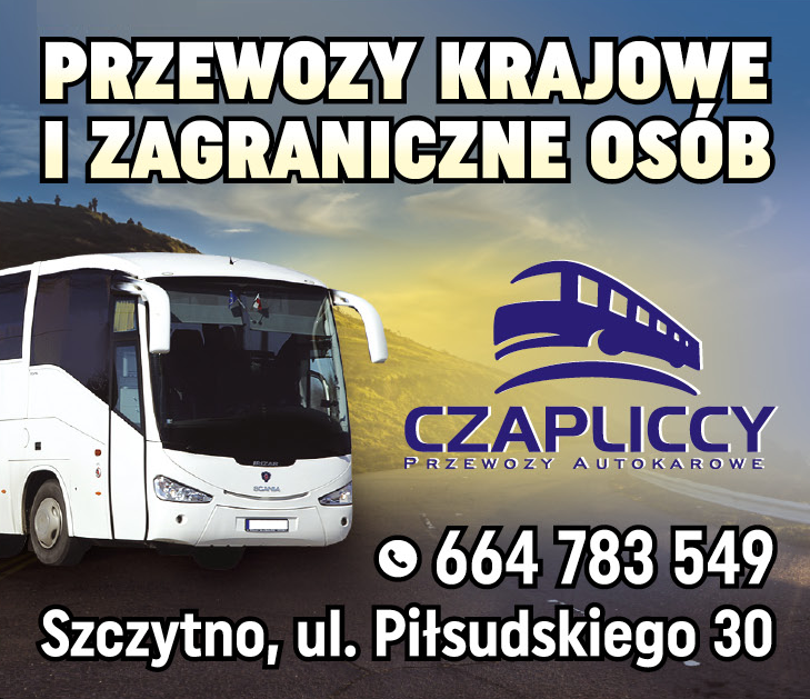PRZEWOZY AUTOKAROWE CZAPLICCY Szczytno Przewozy Krajowe i Zagraniczne Osób 
