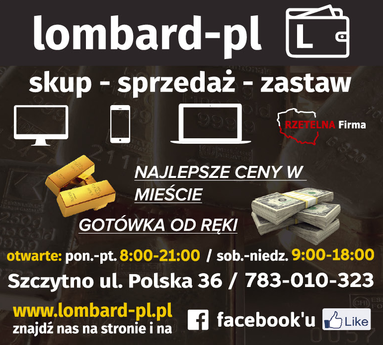 LOMBARD-PL Szczytno Skup / Sprzedaż / Zastaw 