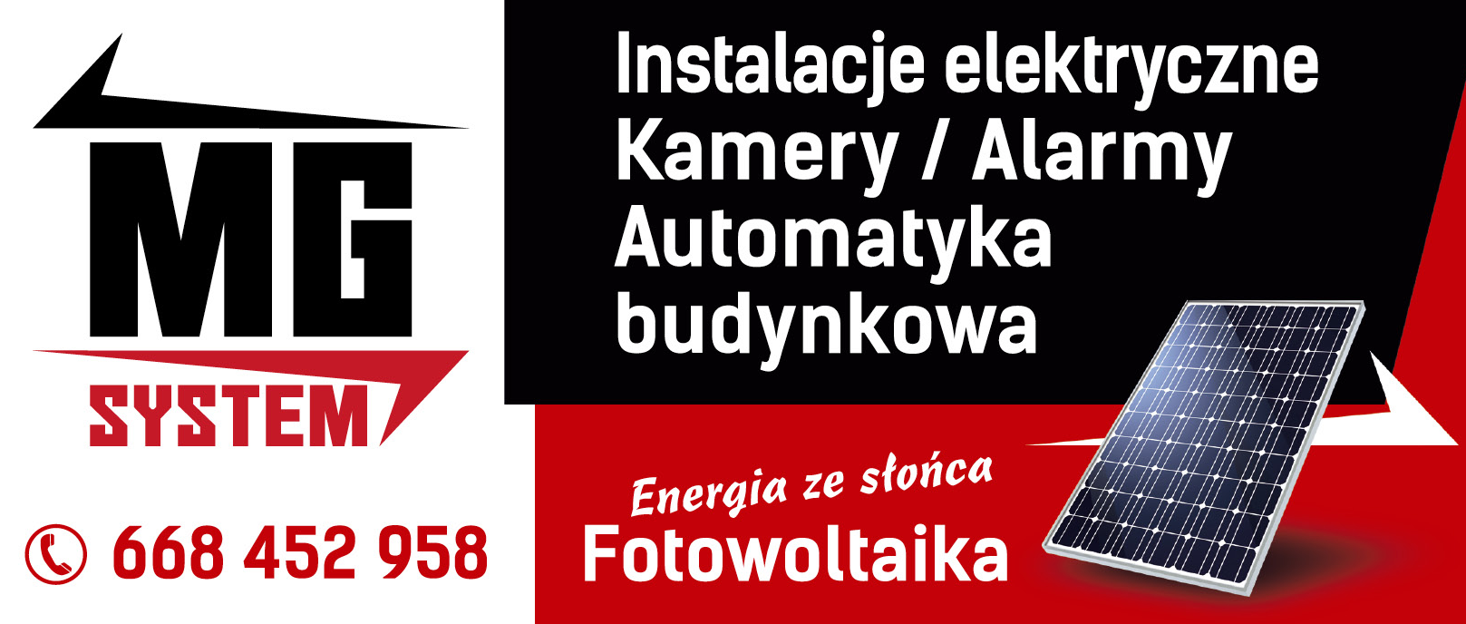 MG SYSTEM Pasym Instalacje Elektryczne / Kamery / Alarmy / Automatyka Budynkowa / Fotowoltaika 