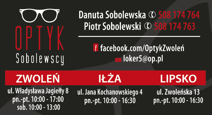 ZAKŁAD OPTYCZNY Sobolewscy Zwoleń / Iłża / Lipsko