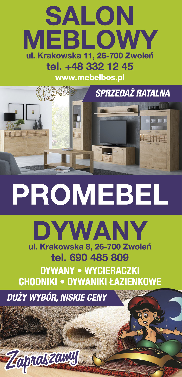 PROMEBEL s.c. Zwoleń Salon Meblowy / Dywany / Wycieraczki / Chodniki / Dywaniki Łazienkowe