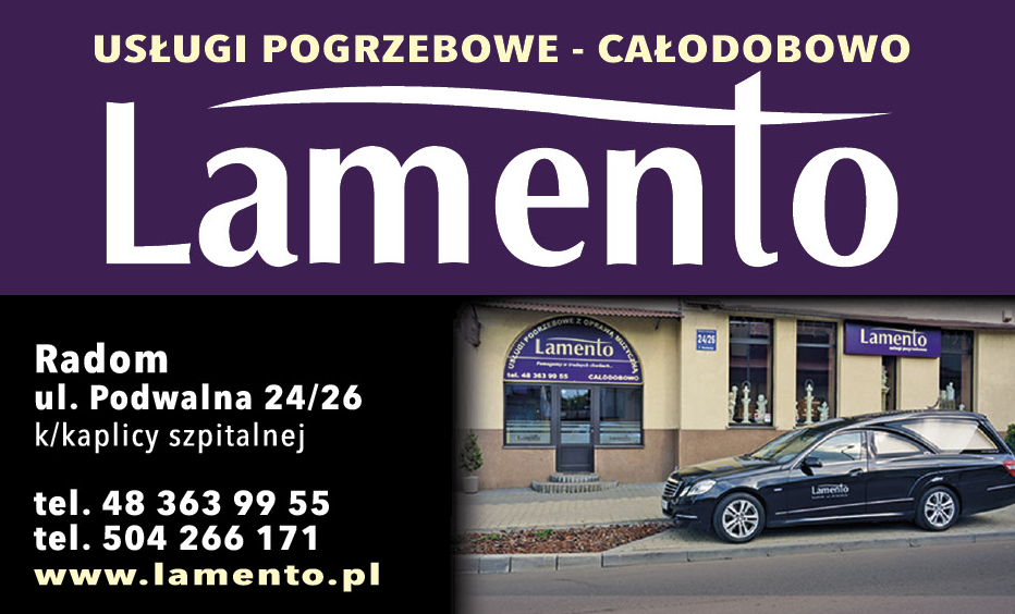 LAMENTO Radom Usługi Pogrzebowe - Całodobowo