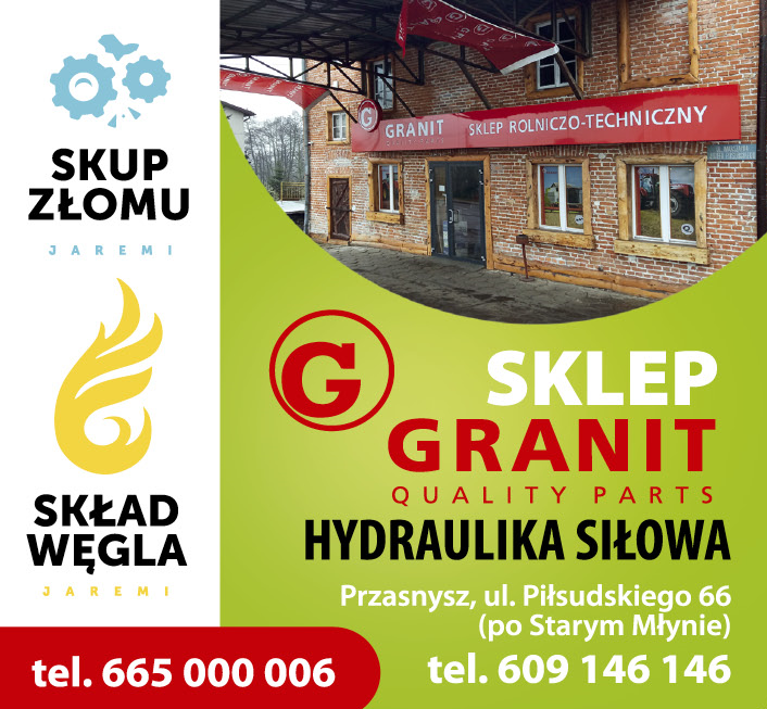 JAREMI s.c. Przasnysz Skup Złomu / Skład Węgla / Sklep Granit Hydraulika Siłowa