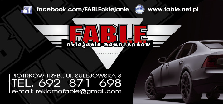 AGENCJA REKLAMOWA "FABLE" Piotrków Trybunalski Folie Na Twój Samochód