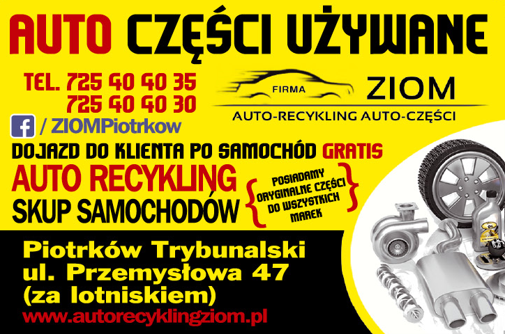 FIRMA "ZIOM" Piotrków Trybunalski Posiadamy Auto Części - Oryginalne Części Do Wszystkich Marek