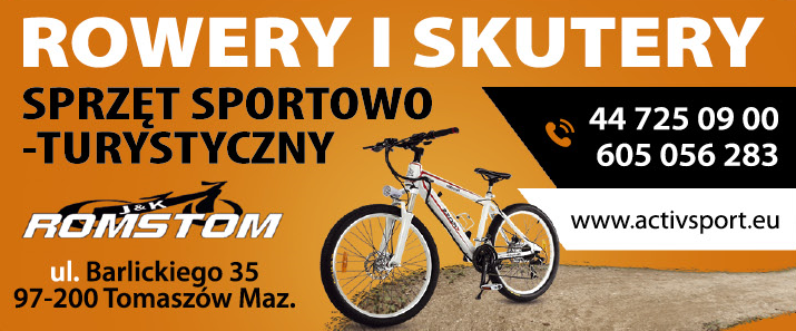 J&K ROMSTOM Sp. J. Tomaszów Mazowiecki Rowery i Skutery / Sprzęt Sportowo-Turystyczny