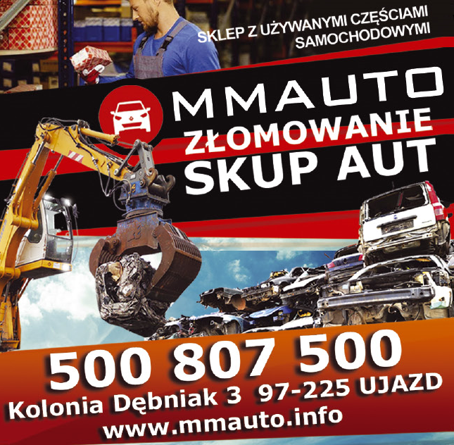 MM AUTO Kolonia Dębniak Sklep z Używanymi Częściami Samochodowymi / Złomowanie / Skup Aut