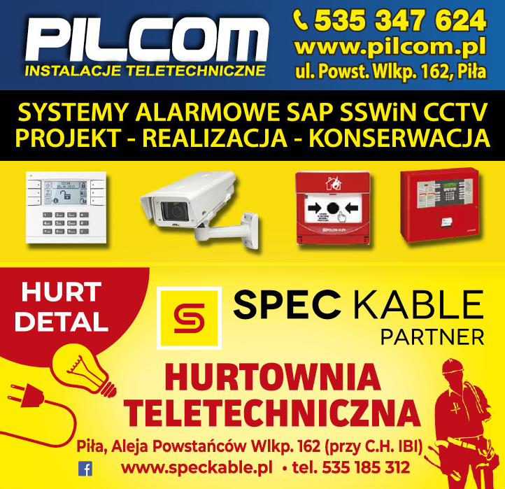 PILCOM INSTALACJE TELETECHNICZNE | SPEC KABLE PARTNER Piła Hurtownia Teletechniczna