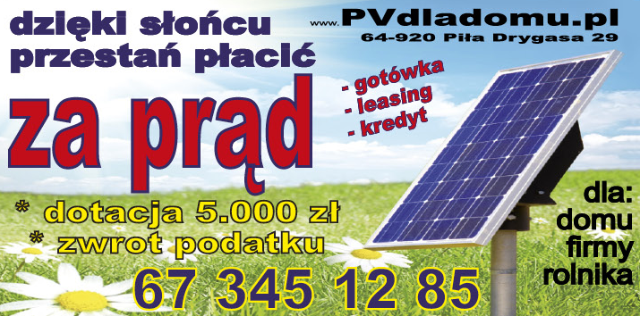 PV DLA DOMU Piła Dla Domu / Firmy / Rolnika