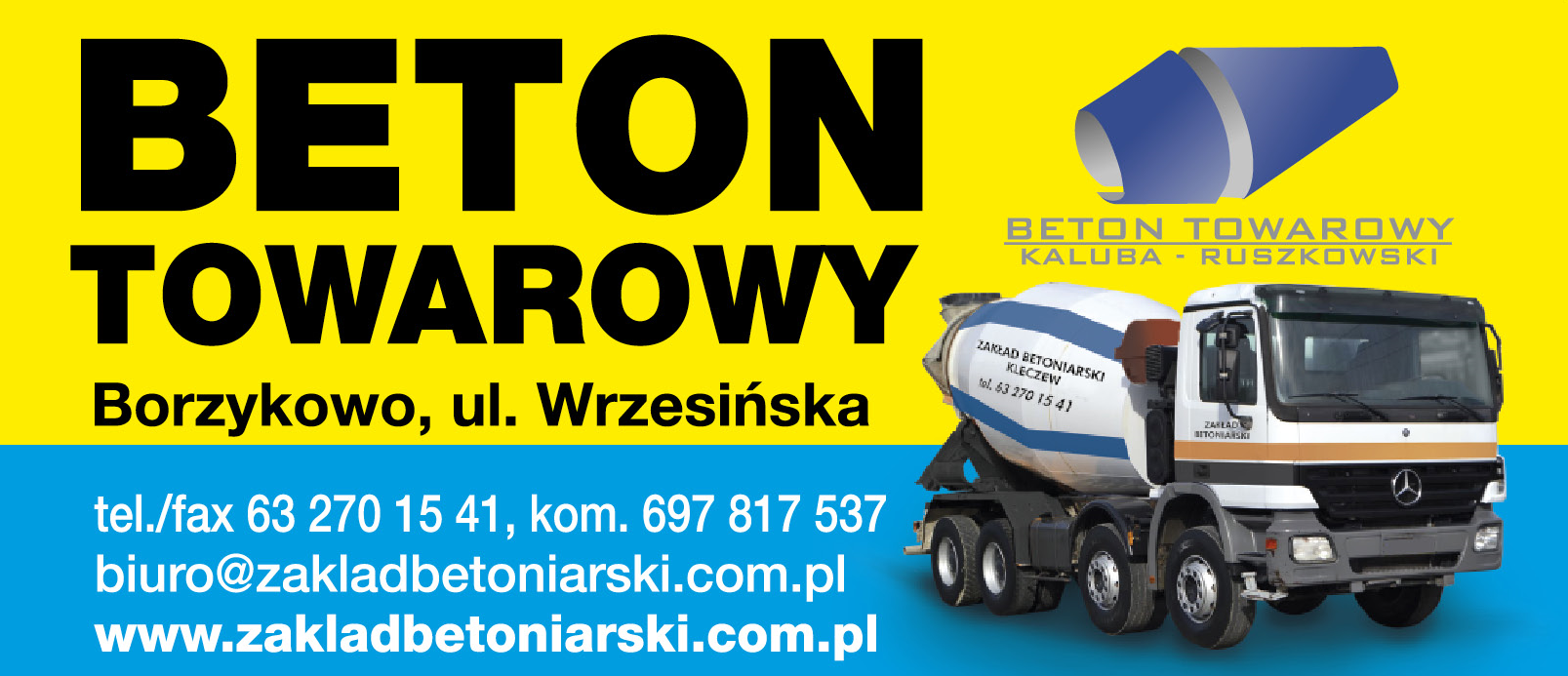 BETON TOWAROWY KALUBA - RUSZKOWSKI Sp. J. Borzykowo