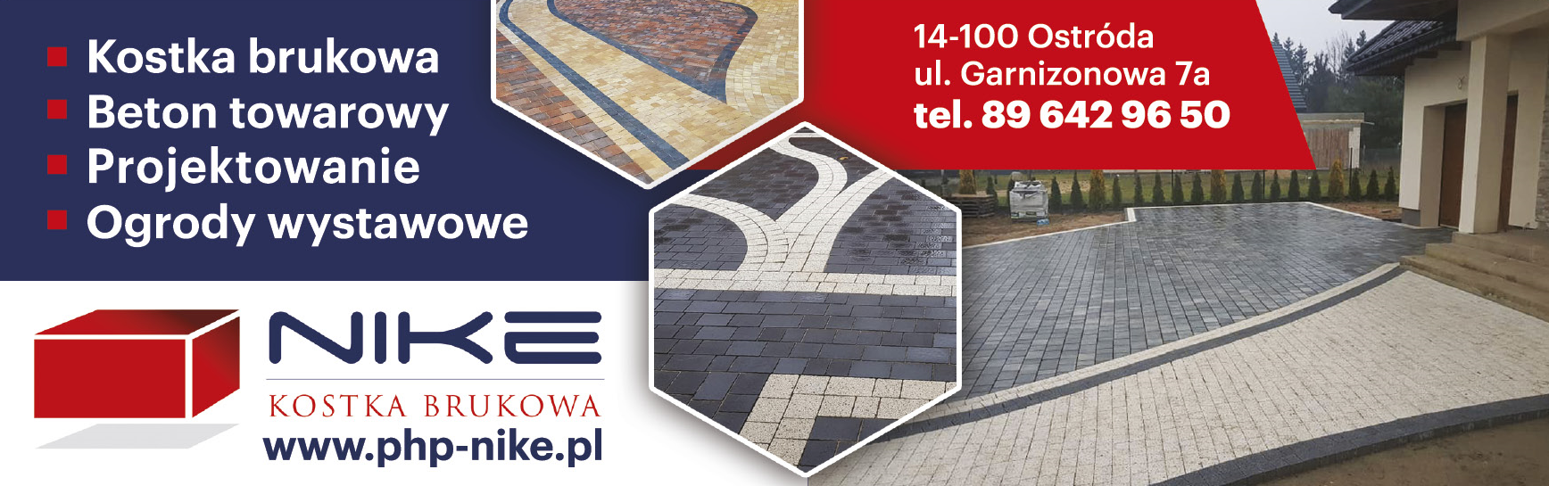 PHP NIKE Sp. z o.o. Ostróda Kostka Brukowa / Beton Towarowy / Projektowanie / Ogrody Wystawowe