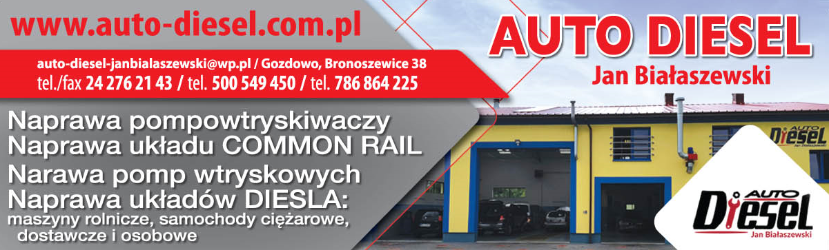 AUTO DIESEL Jan Białaszewski Gozdowo - Naprawa Pompowtryskiwaczy - Naprawa Układu Diesla