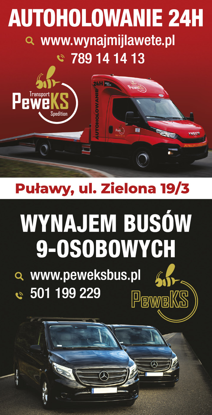 PeweKS Puławy Autoholowanie 24H / Wynajem Busów 9-Osobowych