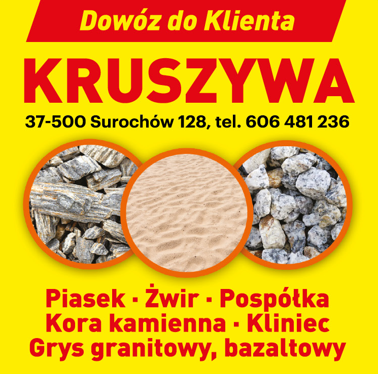 Usługi Transportowo-Sprzętowo-Handlowe Surochów Kruszywa / Dowóz Do Klienta
