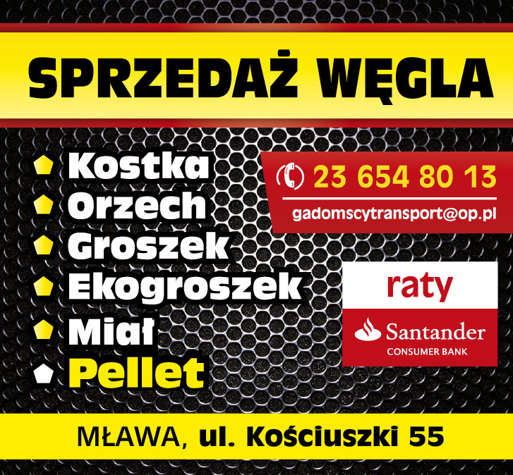 SKŁAD OPAŁU Mława Węgiel / Kostka / Orzech / Ekogroszek / Groszek / Miał / Pellet