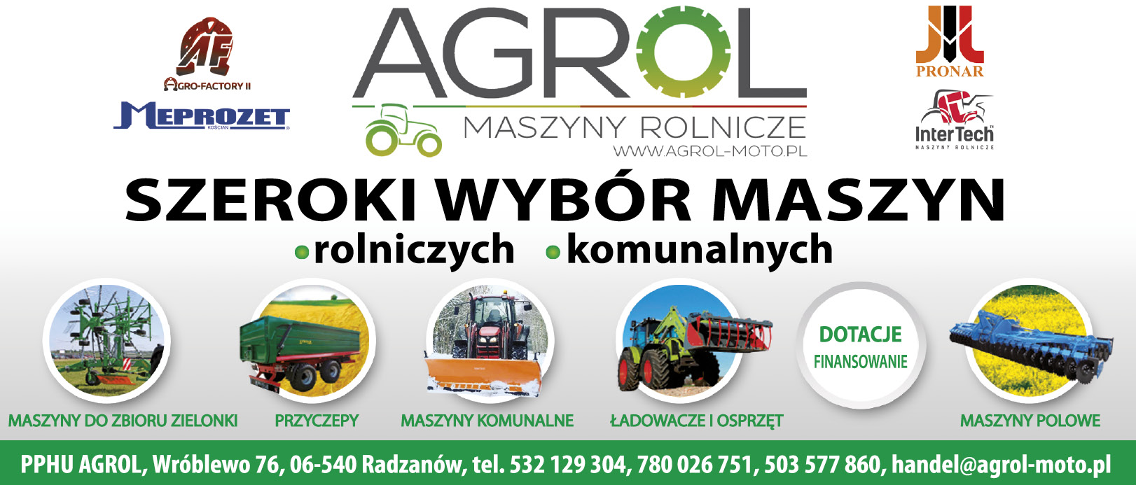 PPHU "AGROL" Wróblewo Szeroki Wybór Maszyn Rolniczych i Komunalnych