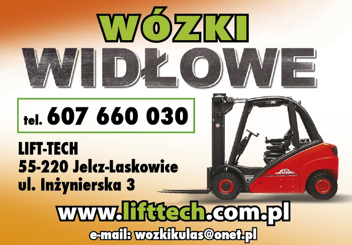 LIFT-TECH Jelcz-Laskowice Wózki Widłowe