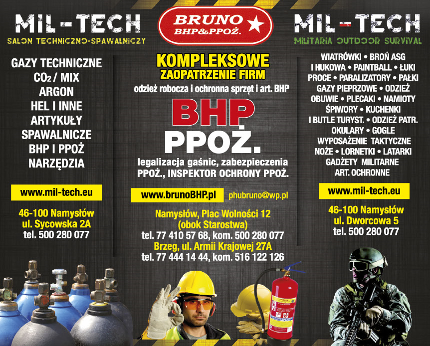 BRUNO BHP&PPOŻ. Namysłów | MIL-TECH Salon Techniczno-Spawalniczy | MIL-TECH Militaria