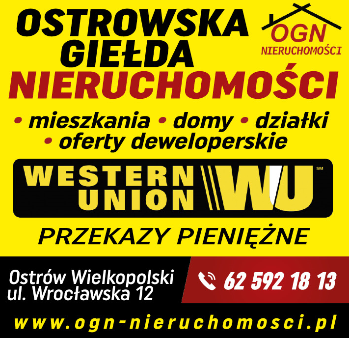 OGN Nieruchomości Ostrów Wielkopolski | Western Union Przekazy Pieniężne