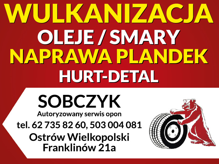 SOBCZYK Autoryzowany Serwis Opon Franklinów Naprawa Plandek / Hurt-Detal / Oleje / Smary