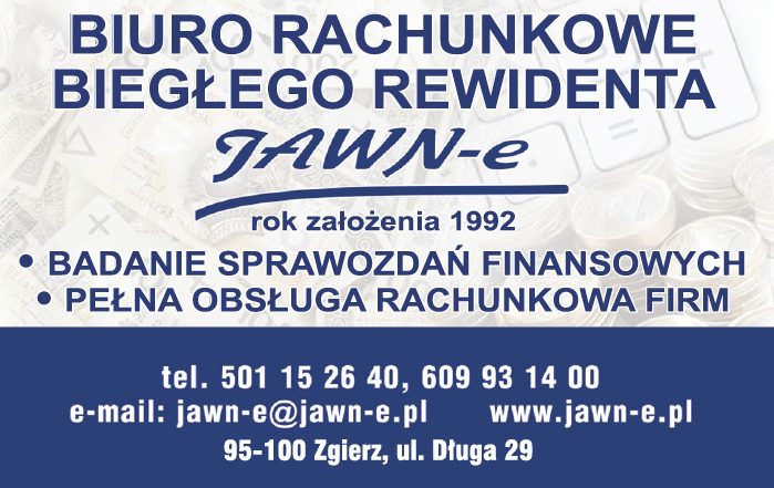 JAWN-e Biuro Rachunkowe Biegłego Rewidenta Zgierz Pełna Obsługa Rachunkowa Firm