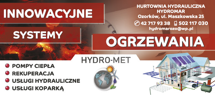 HYDROMAR Hurtownia Hydrauliczna Ozorków Pompy Ciepła / Rekuperacja / Usługi Hydrauliczne