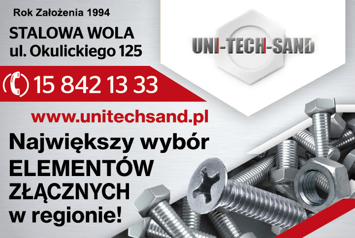UNI-TECH-SAND Stalowa Wola Największy Wybór Elementów Złącznych w Regionie